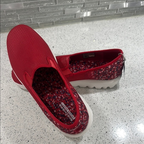 Skechers Shoes - Skechers Red Sneakers with Chunky Sole